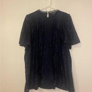 NWT: Lace Short Sleeve Top